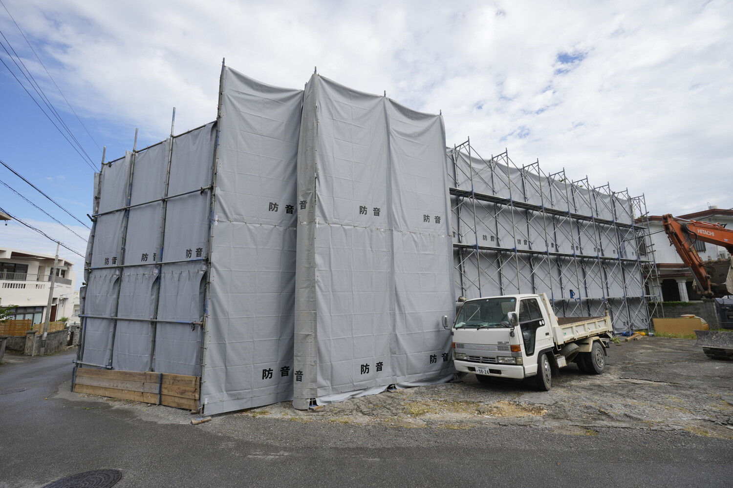 首里劇場解体工事