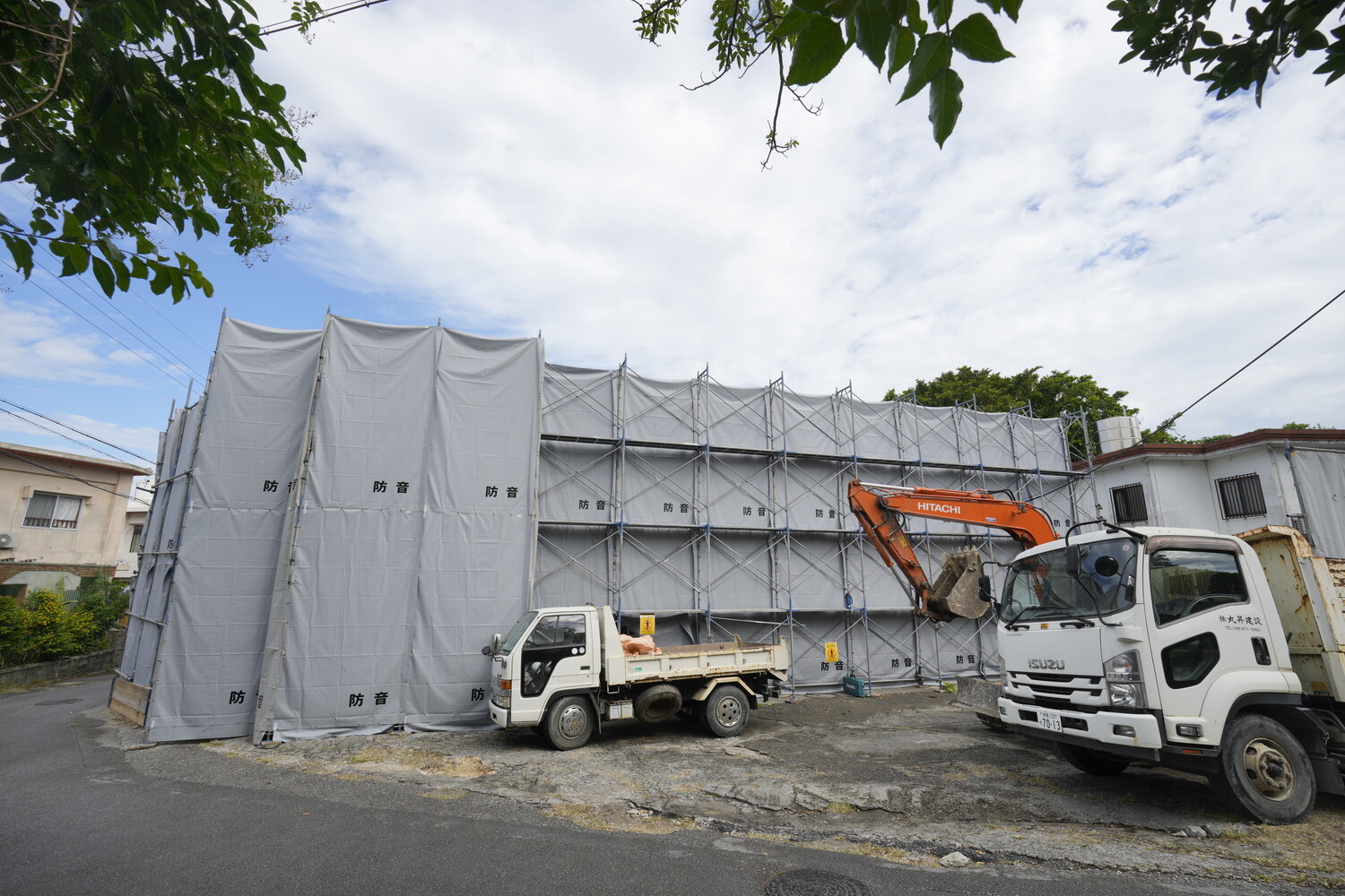 首里劇場解体工事